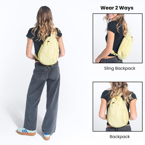 4095 Wayfarer, Small Convertible Sling Backpack, 8L Travel Bag, Shoulder main image 7